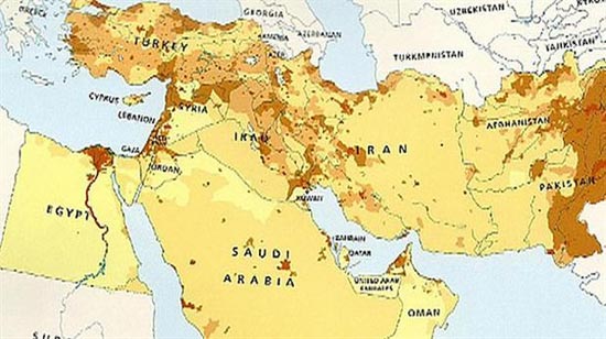 جنجال حذف اسراییل از نقشه خاورمیانه (+عکس)